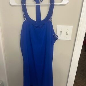 BCX Blue Halter Sundress